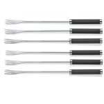 Fondue forks 6 pieces taupe