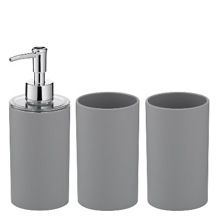 Set aus Seifenspender und 2 Becher der Serie Gray | Kela Online Shop