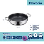 Servierpfanne Flavoria mit Wabenstruktur