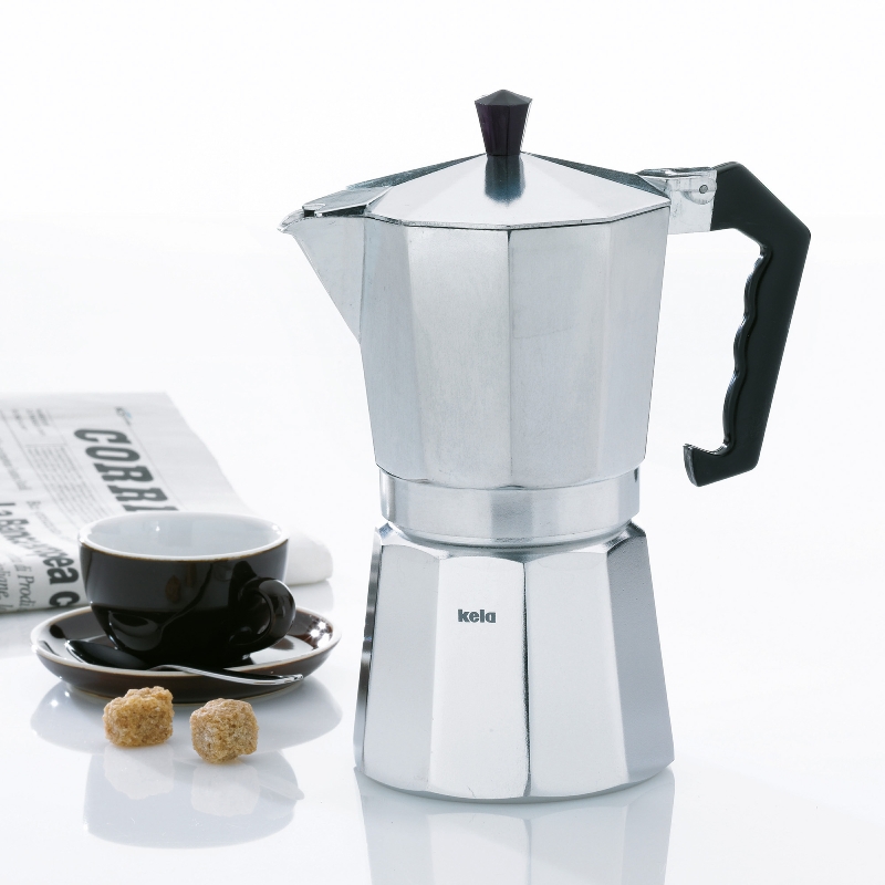 Machine à café,Percolateur à expresso en aluminium de Type italien,3 à 12  tasses,appareil ménager octogonal en - Type 3-Cup