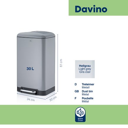 Pedal  bin Davino 30L