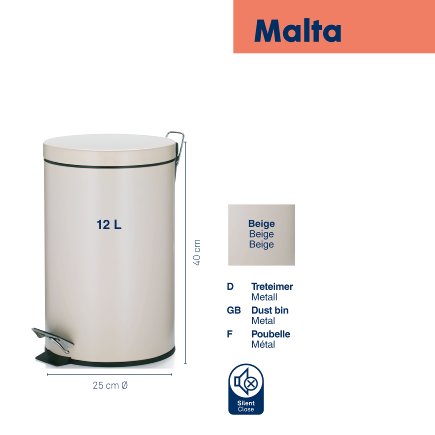 Treteimer Monaco+ 12 L