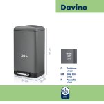 Pedal  bin Davino 30L