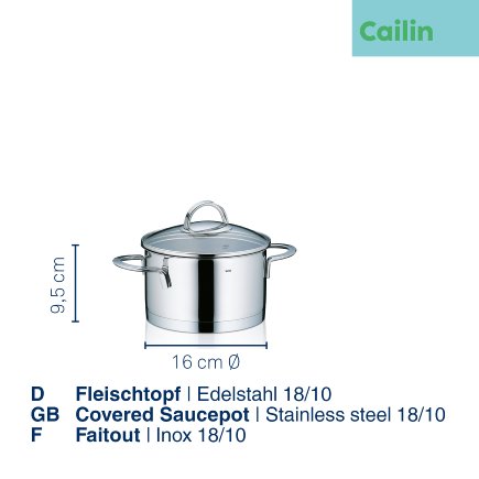 Covered saucepot Cailin