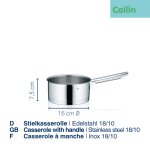 Casserole with handle Cailin