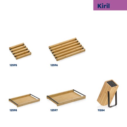 Kiril Bloc à couteaux noir