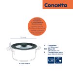 Flexibler Glasdeckel Concetta