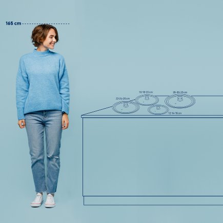 Flexibler Glasdeckel Concetta