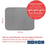 Drying mat grey