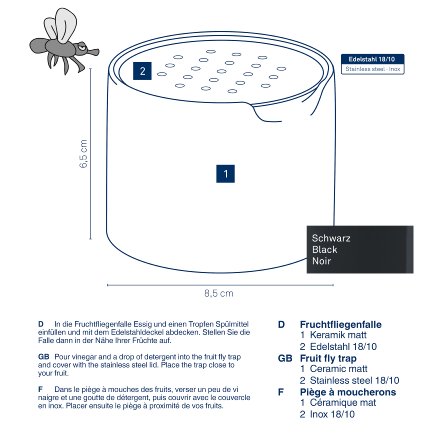 Fruit fly trap white