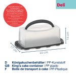 King cake container Deli