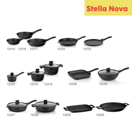 Grill and paella pan 36 cm Stella Nova