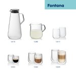 Latte-Macchiato glass Fontana set of 2