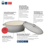 Cocotte Calido Oval Gris