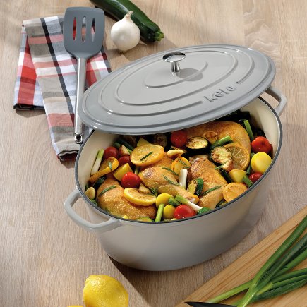 Cocotte Calido Oval Gris