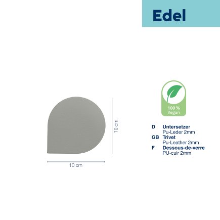 Trivets Edel 4 pcs light grey