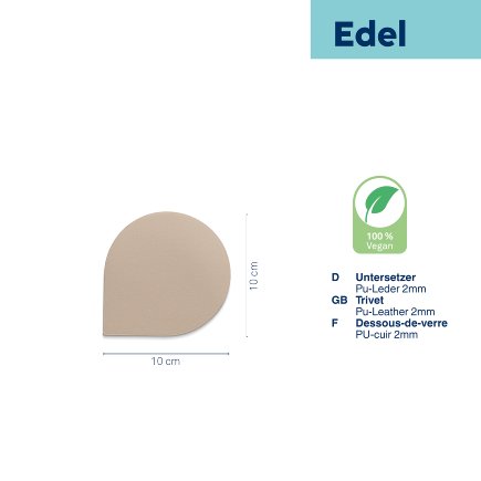 Trivets Edel 4 pcs light grey
