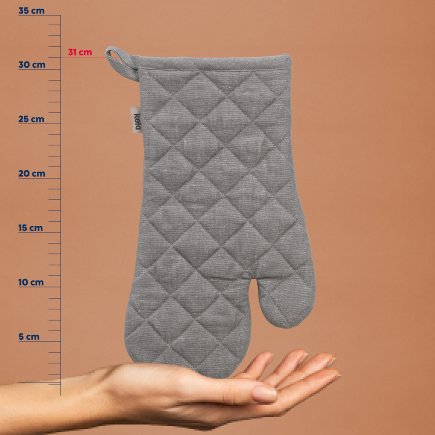 Oven glove Puro grey