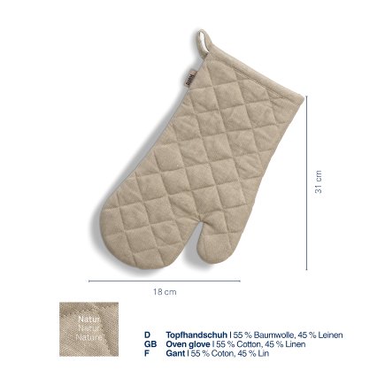 Oven glove Puro nature