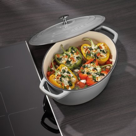 Cocotte Calido Oval Gris