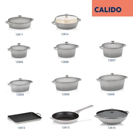 Cocotte Calido Oval Gris