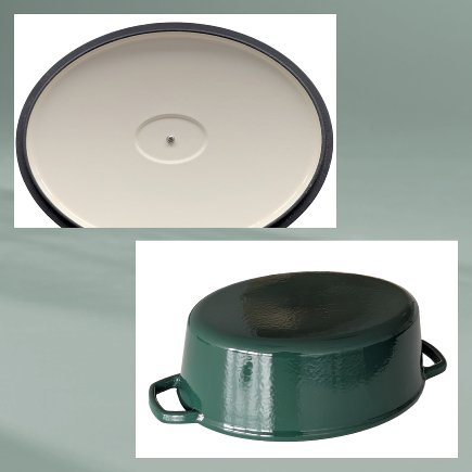 Bräter Calido Oval Smaragdgrün