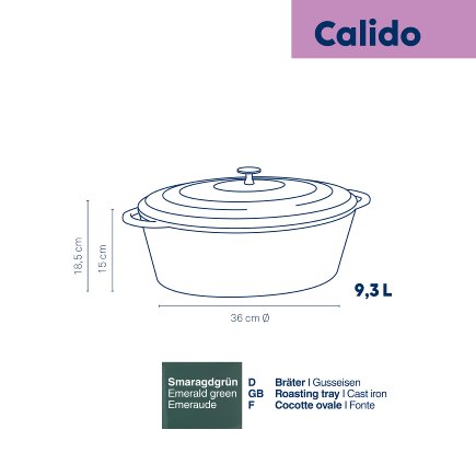 Cocotte ovale Calido