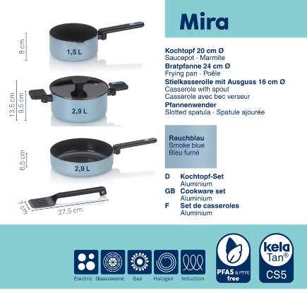 Kochtopf-Set Mira 5tlg.