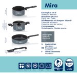 Cookware set Mira 5pcs