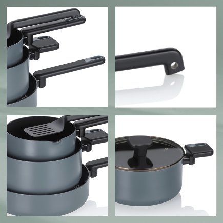 Cookware set Mira 5pcs