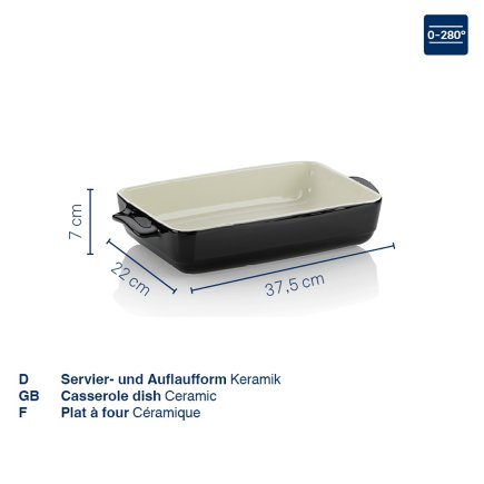 Servier- und Auflaufform Malin