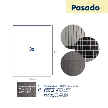 Geschirrtuch Pasado 3tlg.