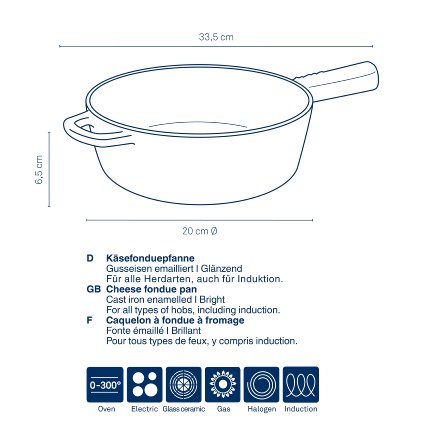 Cheese fondue-pan Calido
