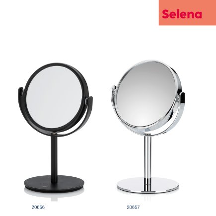 Miroir sur pied Selena noir