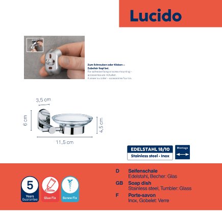 Soap dish Lucido