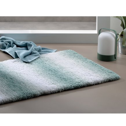 Tapis de bain Ombre bleu géle