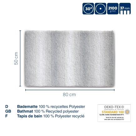 Badematte Ombre