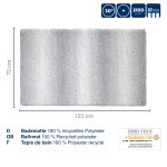 Tapis de bain Ombre bleu géle