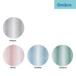 Tapis de bain Ombre bleu géle