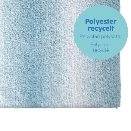 Tapis de bain Ombre bleu géle
