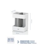 Zahnbürstenhalter Cube white