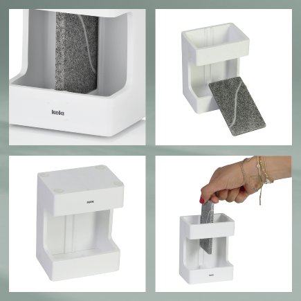 Zahnbürstenhalter Cube white