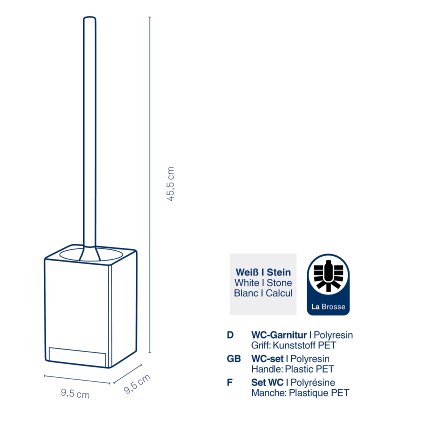 WC-Garnitur Cube white