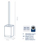 WC-Garnitur Cube white