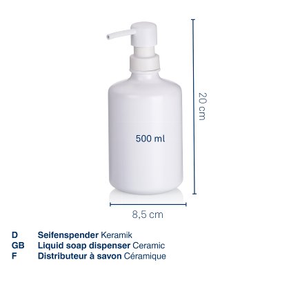 Soap dispenser Leonie white