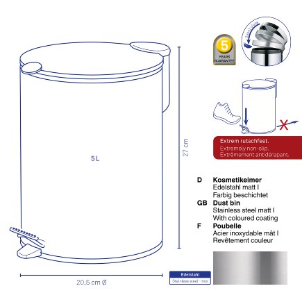 Kosmetikeimer Mats 5L