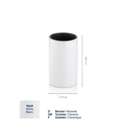 Tumbler Matsi white