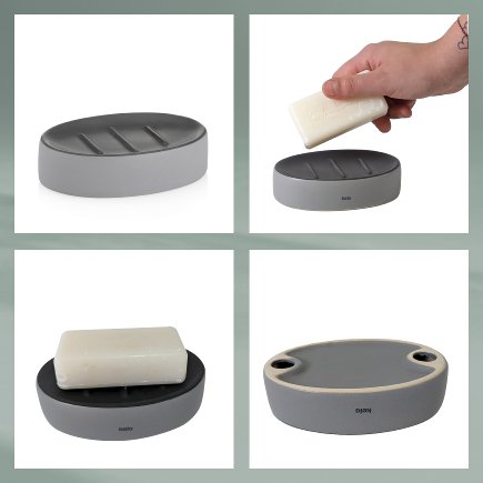 Porte-savon Matsi blanc
