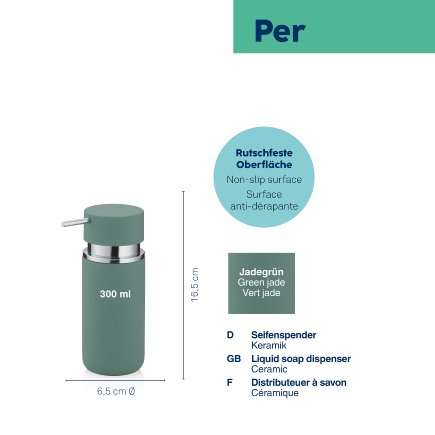 Distributeur à savon Per blanc