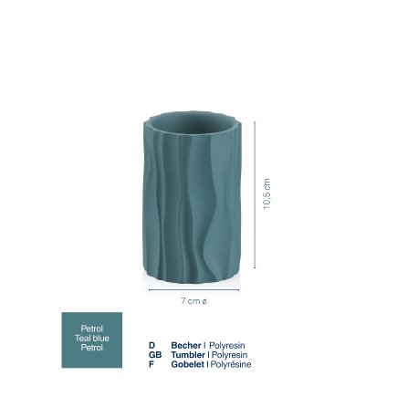 Tumbler Merida teal blue